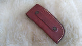 "USA" HAND MADE DAMASCUS POCKET KNIFE W/SHEATH