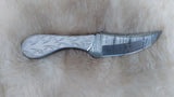 CUSTOM DAMASCUS "SILVER LINING" CARBON SKINNER KNIFE