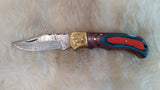 "AUBURN WAR EAGLE" DAMASCUS FOLDER