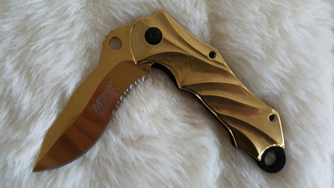 GOLD TITANIUM POCKET KNIFE