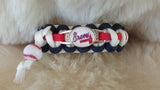 ATLANTA BRAVES PARACORD BRACELET W/BASEBALL CHARM-CHOOSE SIZE