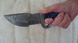 CUSTOM DAMASCUS "RING O' FIRE" TRACKER KNIFE