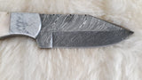 CUSTOM DAMASCUS "RAPTOR" HUNTING KNIFE W/SHEATH