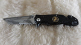 MARINES TACTICAL RESCUE POCKET KNIFE