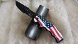 AMERICAN PRIDE "USA FLAG" SPRING ASSIST POCKET KNIFE
