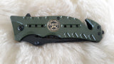 MILITARY SNIPER TACTICAL RESCUE POCKET KNIFE