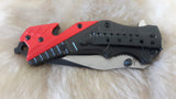 FIRE FIGHTER "INFERNO" TACTICAL RESCUE POCKET KNIFE