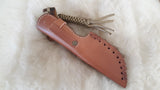 CUSTOM DAMASCUS "MINI RAM II" RAMS HORN TRACKER SKINNING HUNTING KNIFE W/SHEATH