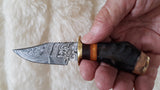 CUSTOM DAMASCUS "MINI RAM COMPACT II" HUNTING KNIFE