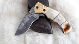 "LUXE BRONCO BUSTER" DAMASCUS FOLDER