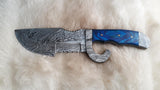 CUSTOM DAMASCUS "RING O' FIRE" TRACKER KNIFE