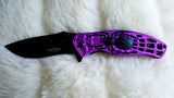 SPIDER SURVIVAL KNIFE-New in Box-Purple