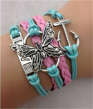 Infinity Bracelets-Butterfly-Love-Ballerina-Giraffe-Nautical-One Direction-Hearts-Choose Style