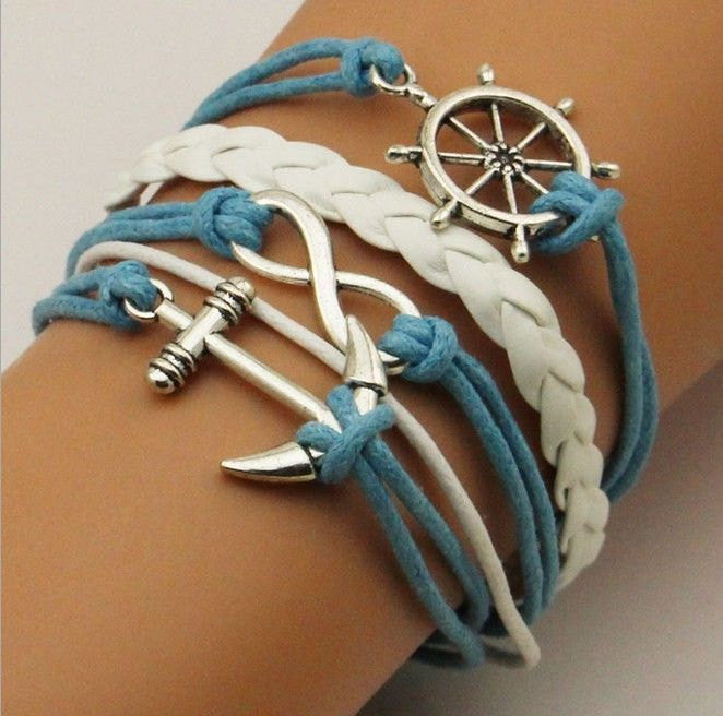 Infinity Bracelets-Butterfly-Love-Ballerina-Giraffe-Nautical-One Direc ...