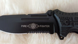 FIRE FIGHTER Spring Assist Pocket Knife-New