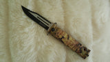 CAMO SAWBACK Bowie Tactical Rescue Knife-New