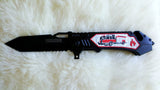 FIRE FIGHTER Tactical Rescue Knife-New