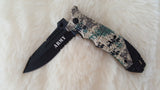 ARMY CAMO Tactical Rescue Knife-New