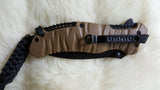 MARINES TACTICAL Rescue Knife-New-Desert Tan