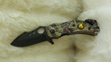 K-9 POLICE/MILITARY Tactical Rescue Camo Knife-New