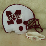 NCAA MISSISSIPPI STATE Bulldogs Helmet Hanger/Power Band Bracelet Combo