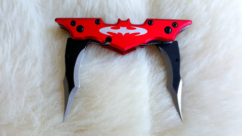 BATMAN Pocket Knife-Red-New