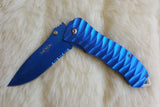 BLUE WAVE Tactical Pocket Knife-New