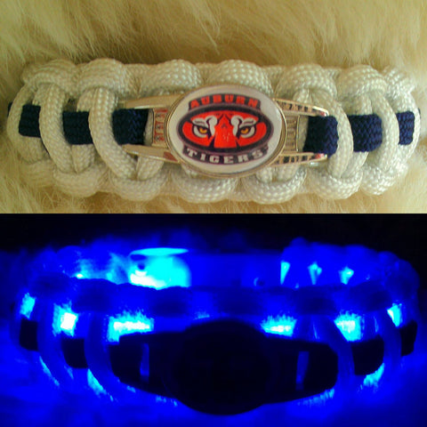 Auburn Tigers "Light Up" Paracord Survival Bracelet