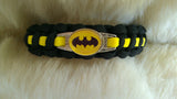 Batman Paracord Bracelet/Batman Keychain Combo-Choose Size