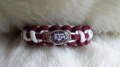 NCAA Texas A & M Aggies Paracord Bracelet-Choose Size